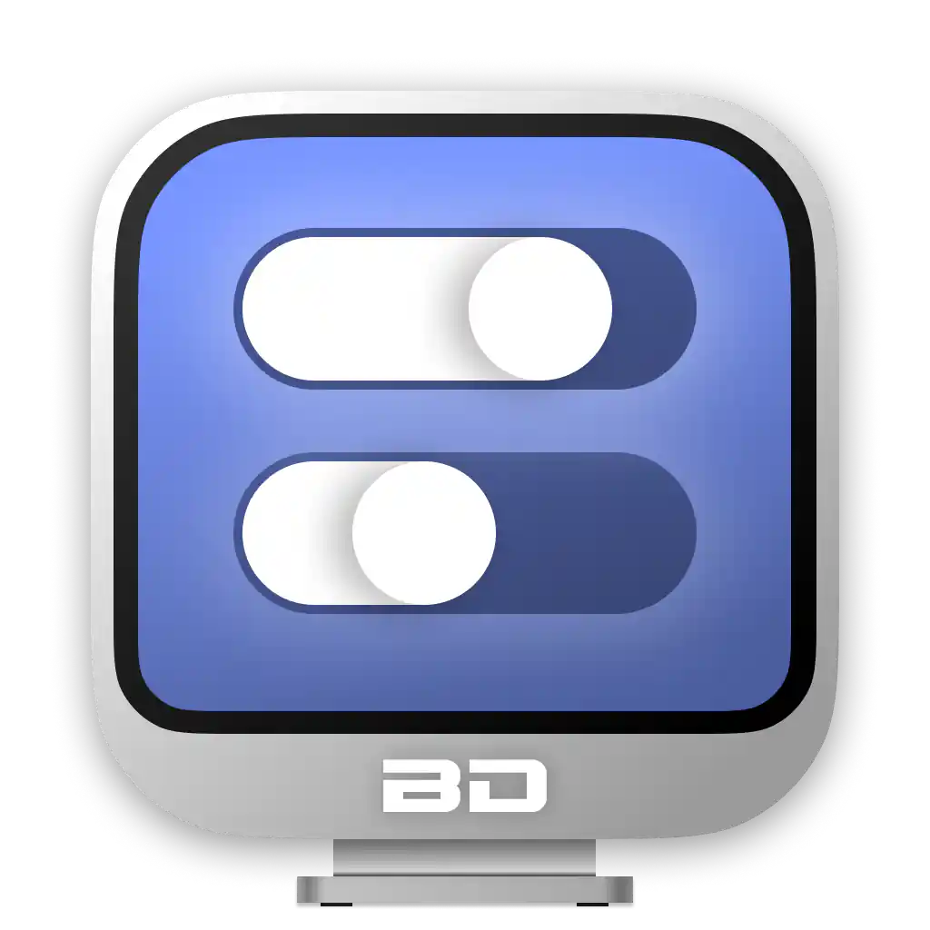 The 2023 BetterDisplay icon, a rounded blue display with two white switches